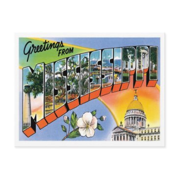 mississippi greetings from us states postinvitations