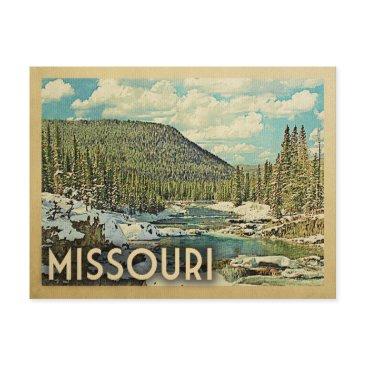 missouri vintage travel snowy winter nature postinvitations