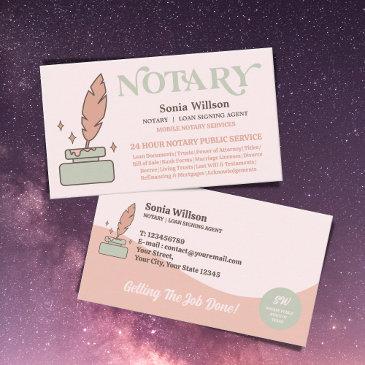 mobile notary public & loan signing agent business invitations