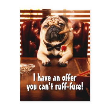 mobster dog invitation postinvitations