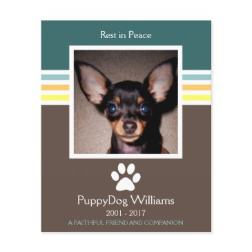 mod pet loss memorial invitations