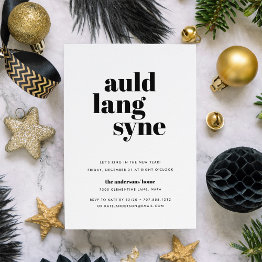 Small Mod Wish | New Year's Eve Party Invitation Front View