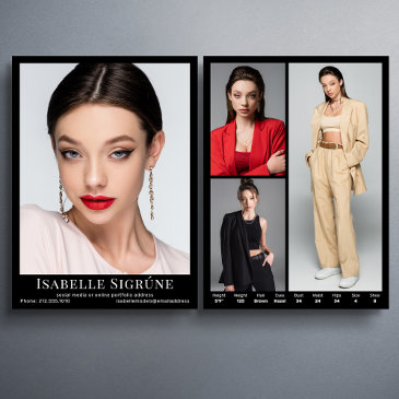 model actor 4 photo 5..5 comp invitations template