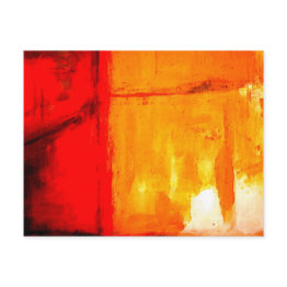 Small Modern Abstract Painting Personalized Invitations Front View