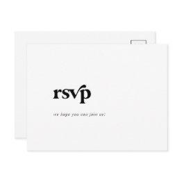 Small Modern Black Typography Song Request Rsvp Postinvitations Front View