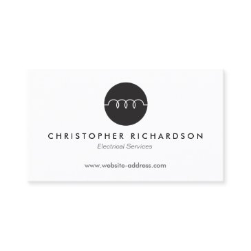 modern business invitations for electricians, electrical