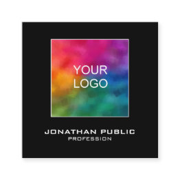 Small Modern Business Invitations Add Upload Your Logo Here Front View