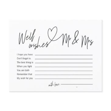 modern calligraphy well wishes for mr and mrs invitation