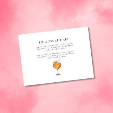 modern chic love at first spritz bridal shower enclosure invitations
