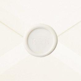 Small Modern Chic Monogrammed Wedding Wax Seal Stamp Front View