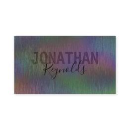 Small Modern Creative Holographic Metal - Business Invitations Front View