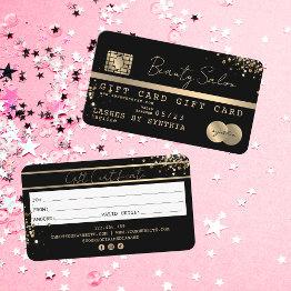 Small Modern Credit Invitations Gift Invitations Certificate Front View