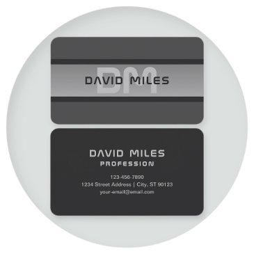 modern customizable layered text | black & grey business invitations