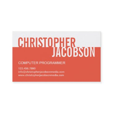 modern duotone business invitations - orange