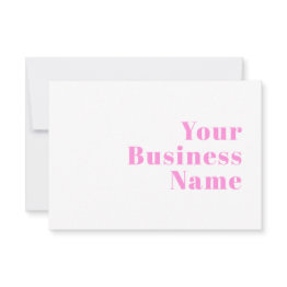 Small Modern Editable Business Name Or First & Last Name Front View