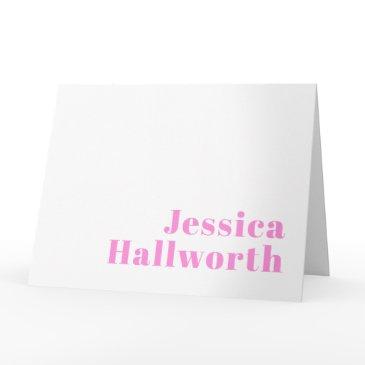 modern editable business name or first & last name card