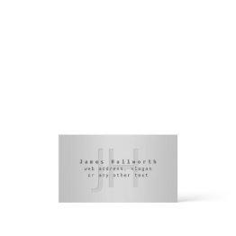 Small Modern Editable Name & Slogan | Grey Gradient Enclosure Invitations Front View