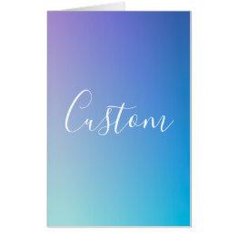 Small Modern Editable Script Writing | Colorful Ombre Invitations Front View