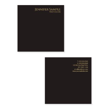 modern elegant black velvet custom professional square business invitations