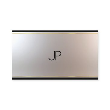 modern elegant monogram glam unique gold silver business invitations