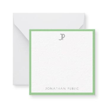 modern elegant monogrammed simple template trendy