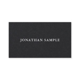 Small Modern Elegant Simple Professional Bw Plain Luxury Business Invitations Front View