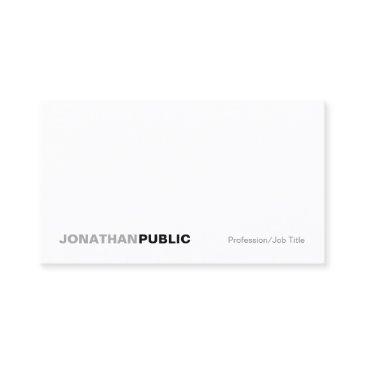 modern elegant white professional simple plain business invitations