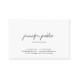 Small Modern Handwritten Script Elegant Minimalist Business Invitations Front View