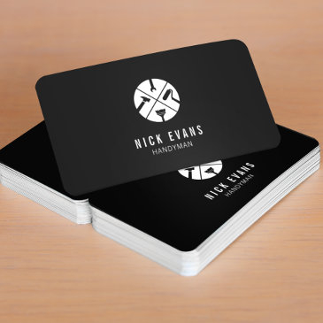 modern home repair handyman logo business invitations