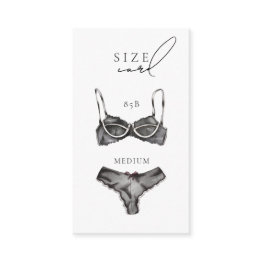 Small Modern Lingerie Bridal Shower Size Enclosure Invitations Front View