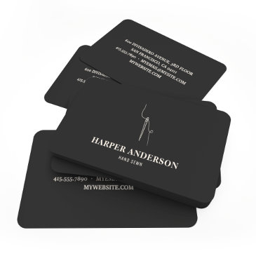 modern minimal hand sewing professional business invitations