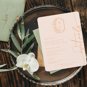 modern minimal | wedding guest details enclosure invitations