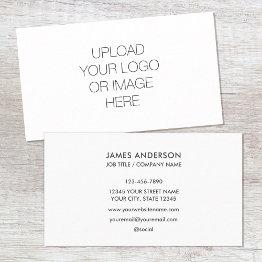 Small Modern Minimalist Custom Logo White Gray Business Invitations Front View