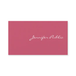 Small Modern Minimalist Design Attractive Red Template Business Invitations Front View