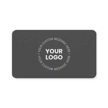 modern minimalistic company logo/any image | gray enclosure invitations