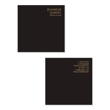modern professional elegant black velvet template square business invitations