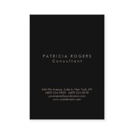 Small Modern Professional Plain Simple Minimalist Business Invitations Front View