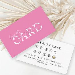 Small Modern, Salon, 10 - Loyalty Invitations Front View
