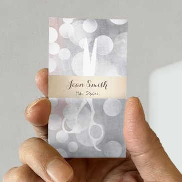 modern silver & gold hair stylist appointment