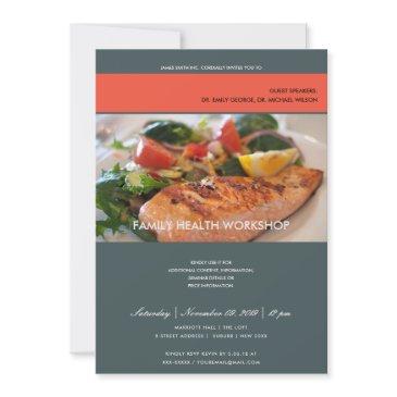 modern trendy photo grey workshop event invitation