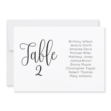 modern wedding seating chart. landscape table plan invitation