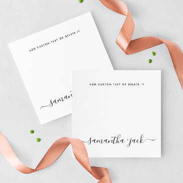 modern wedding stylish script elegant minimalist note invitations