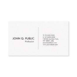 Small Modern White Professional Simple Elegant Business Invitations Front View