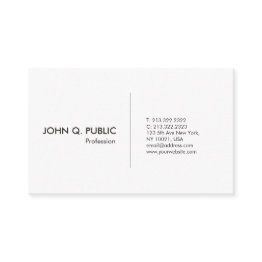 Small Modern White Professional Simple Elegant Business Invitations Front View