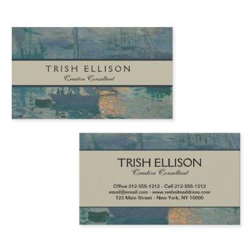 monet sunrise marine impressionism painting business invitations