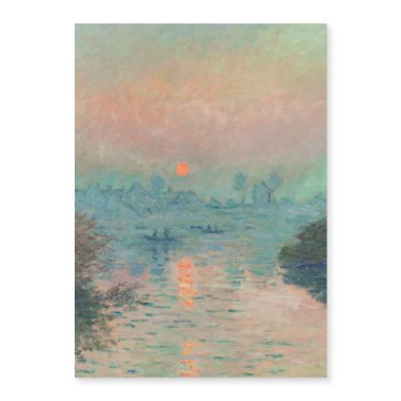 monet sunset seine fine art impressionism