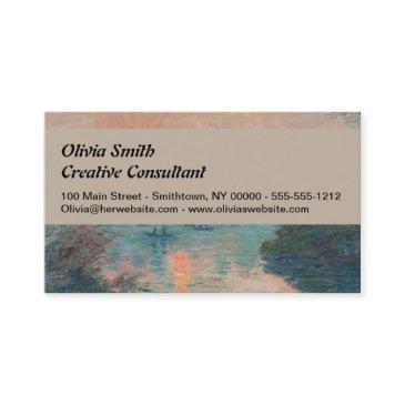 monet sunset seine fine art impressionism business invitations