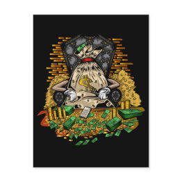 Small Money Bag Postinvitations Front View