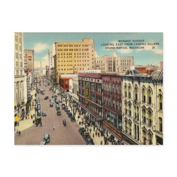 monroe avenue, grand rapids, michigan postinvitations