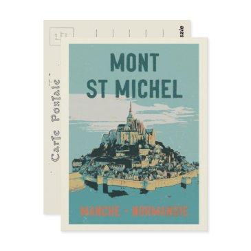 mont saint michel illustration france postinvitations